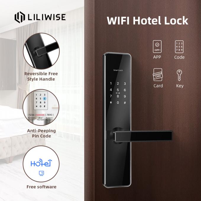 ล็อคประตูโรงแรมอัตโนมัติกระบอกไร้กุญแจอิเล็กทรอนิกส์ Digital Smart Wifi 2