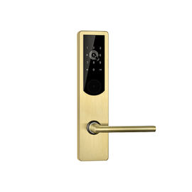 ล็อคประตูอพาร์ทเม้นท์ระบบดิจิตอลอิเล็กทรอนิกส์ / รหัส PIN บลูทู ธ WiFi ล็อคประตูไม้