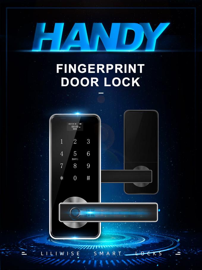 Tuya Biometric ล็อคประตูลายนิ้วมือจับดิจิตอล Keyless ล็อคประตูสมาร์ท 0