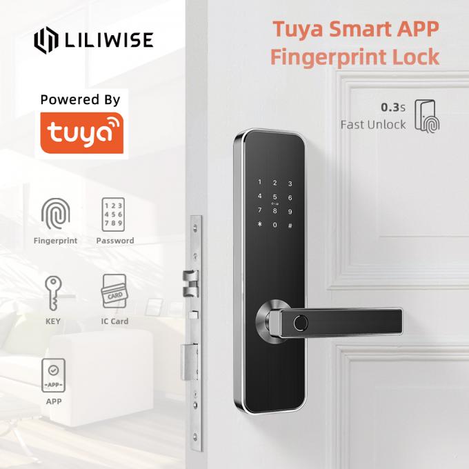 อิเล็กทรอนิกส์ Smart Door Locks Tuya APP รักษาความปลอดภัย WiFi สำหรับบ้าน CE FCC ROHS 0