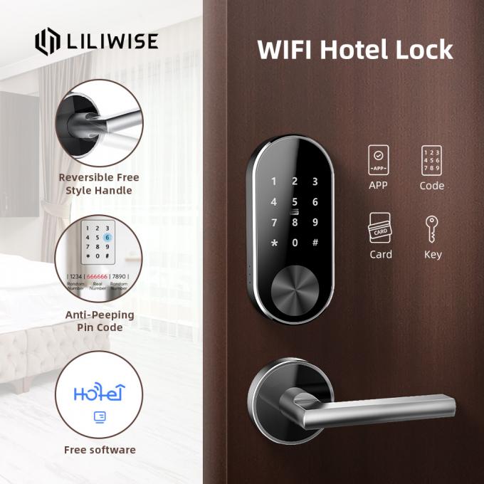 รีโมทโรงแรมล็อคประตูบริการ OEM Smart WiFi ออนไลน์ด้วยแอพ 3