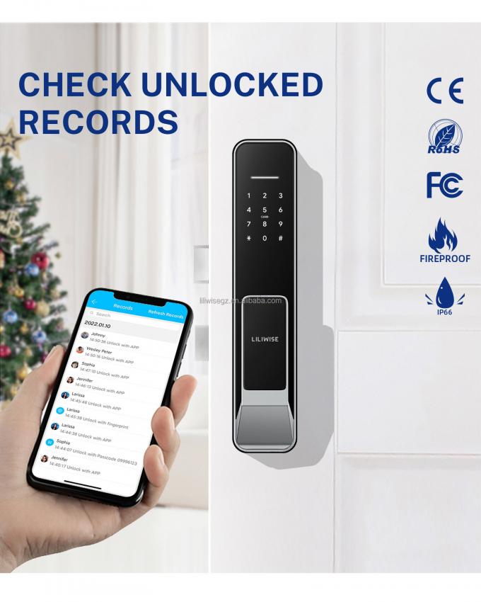 Liliwise Security Digital Doorbell Tuya Wifi Smart Fingerprint Lock Face Recognition Camera กล้องจับหน้า กล้องจับประตู กล้องจับประตู 8