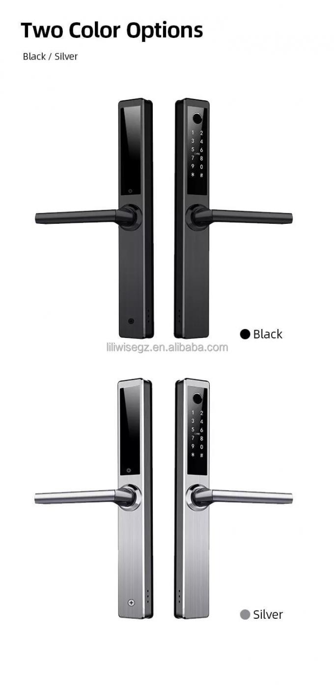 Liliwise สแตนเลส กันน้ํา Smart Lock Outdoor Tuya Ttlock Wifi Keyless Smart Door Lock พร้อมไฟ 10