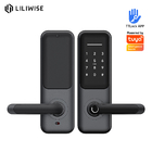 ลายนิ้วมือความปลอดภัยสูง Ttlock Smart Lock Tuya WIFI BLE Digital Smart Door Lock