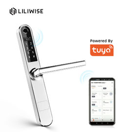 ลายนิ้วมือสมาร์ท Tuya ล็อคประตู APP ไร้สาย WIFI การควบคุมระยะไกล