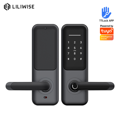 ลายนิ้วมือความปลอดภัยสูง Ttlock Smart Lock Tuya WIFI BLE Digital Smart Door Lock