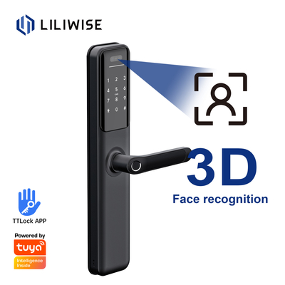 Smart Digital 3D Face Recognition Door Lock วัสดุอลูมิเนียมอัลลอยด์