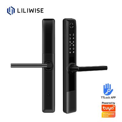 Liliwise Waterproof Stainless Steel Digital Fingerprint Door Lock TTlock Smart Door Lock BLE Wifi Slim Smart Lock