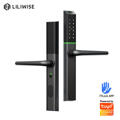 Liliwise ปรับตําแหน่งกระบอก ล็อคสมาร์ท Ultra-slim ล็อคอลอลูมิเนียมดิจิตอล อิเล็กทรอนิกส์ล็อคประตูสมาร์ทสําหรับ 72mm 85mm 90mm 92mm