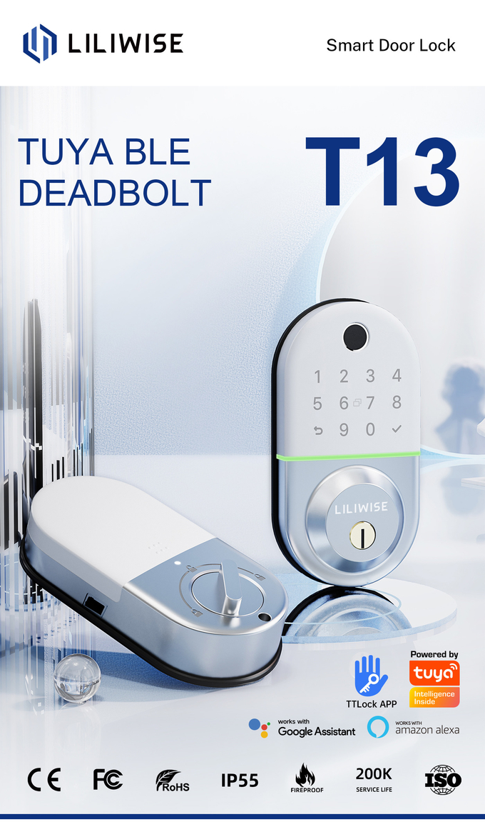 Inteligente Bluetooth Digital Door Lock สำหรับโรงแรมอพาร์ทเมนท์ 0